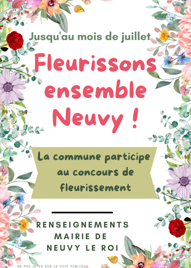 affiche fleurissement